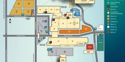 Las Vegas Kongre Merkezi harita